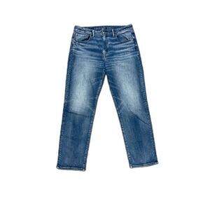 AE Athletic Straight Y2K Skater Jeans 34x31 Light Wash Denim Casual
